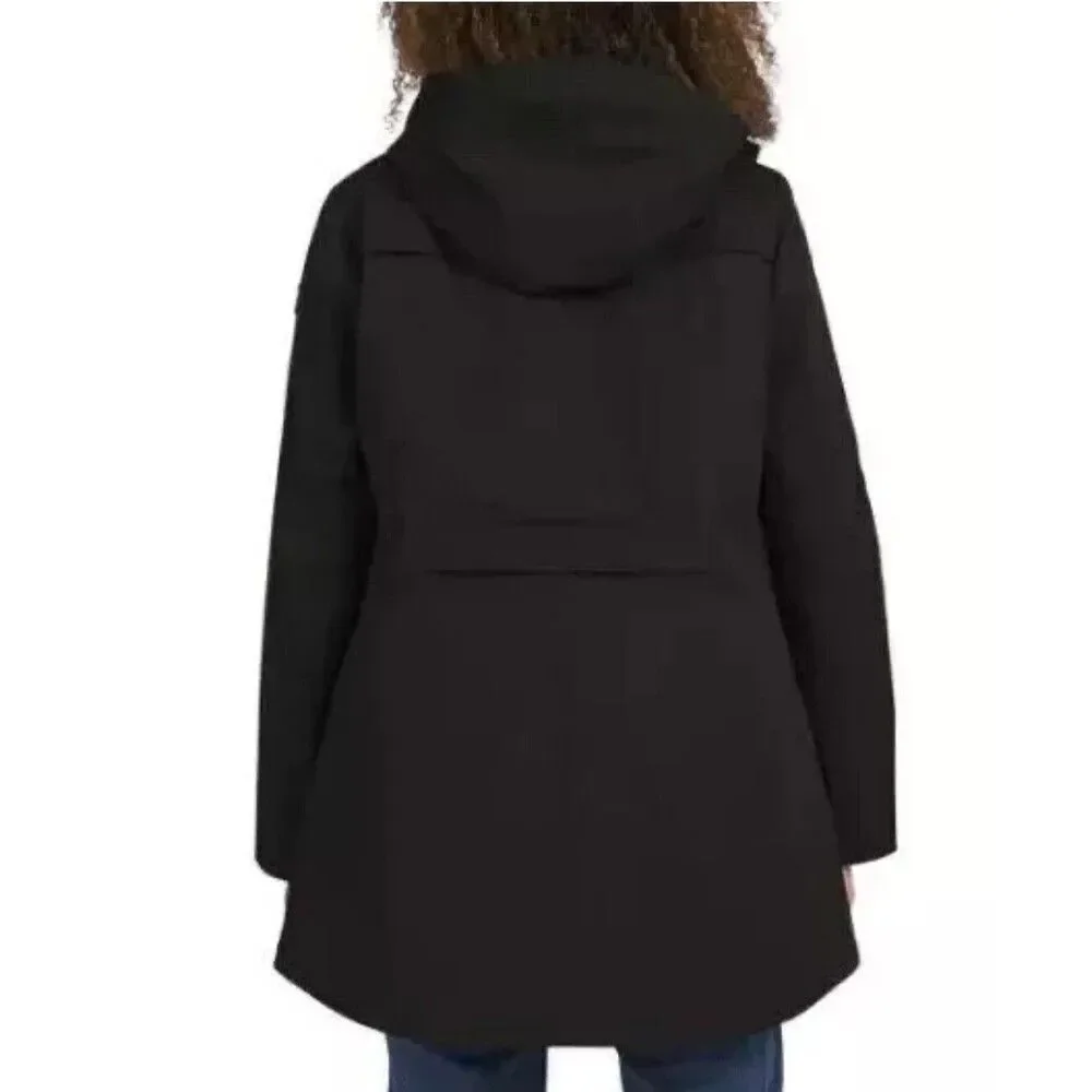 Lands' End Women's M 3-in-1 Systems Jacket w/ Removeable Puffer Vest Black NWT